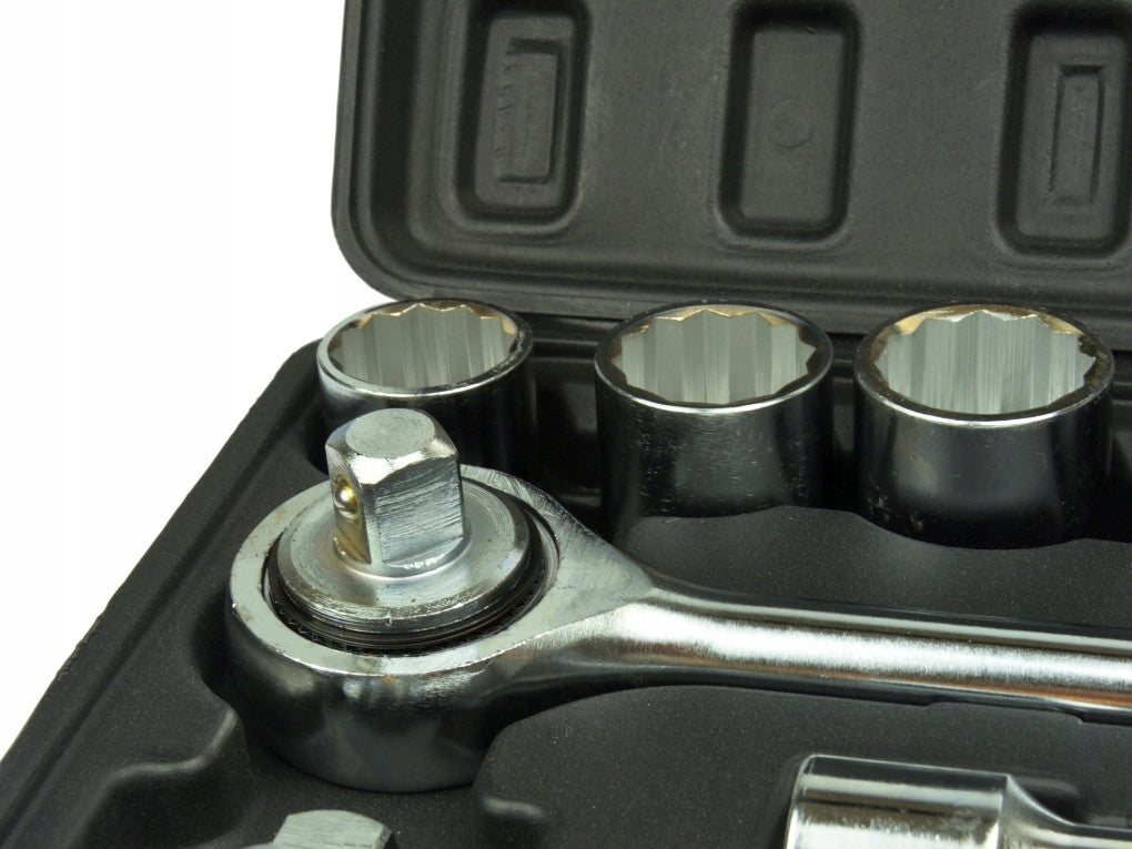SET OF SOCKET WRENCHES 3/4 12-ANGLE 21el 19-50mm Brand Geko