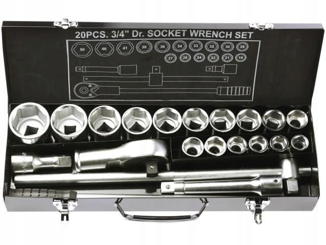 SET OF SOCKET WRENCHES 3/4'' 21CZ YATO YT-1335