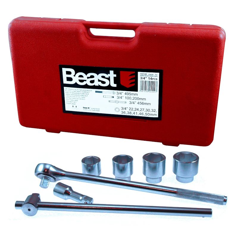 SET OF SOCKET WRENCHES 3/4' 22-50 mm 14 EL
