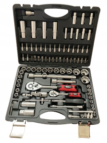 SET OF SOCKET WRENCHES 94 EL. BITS RATCHET SUITCASE CR-V AUTO WORKSHOP Packaging status original