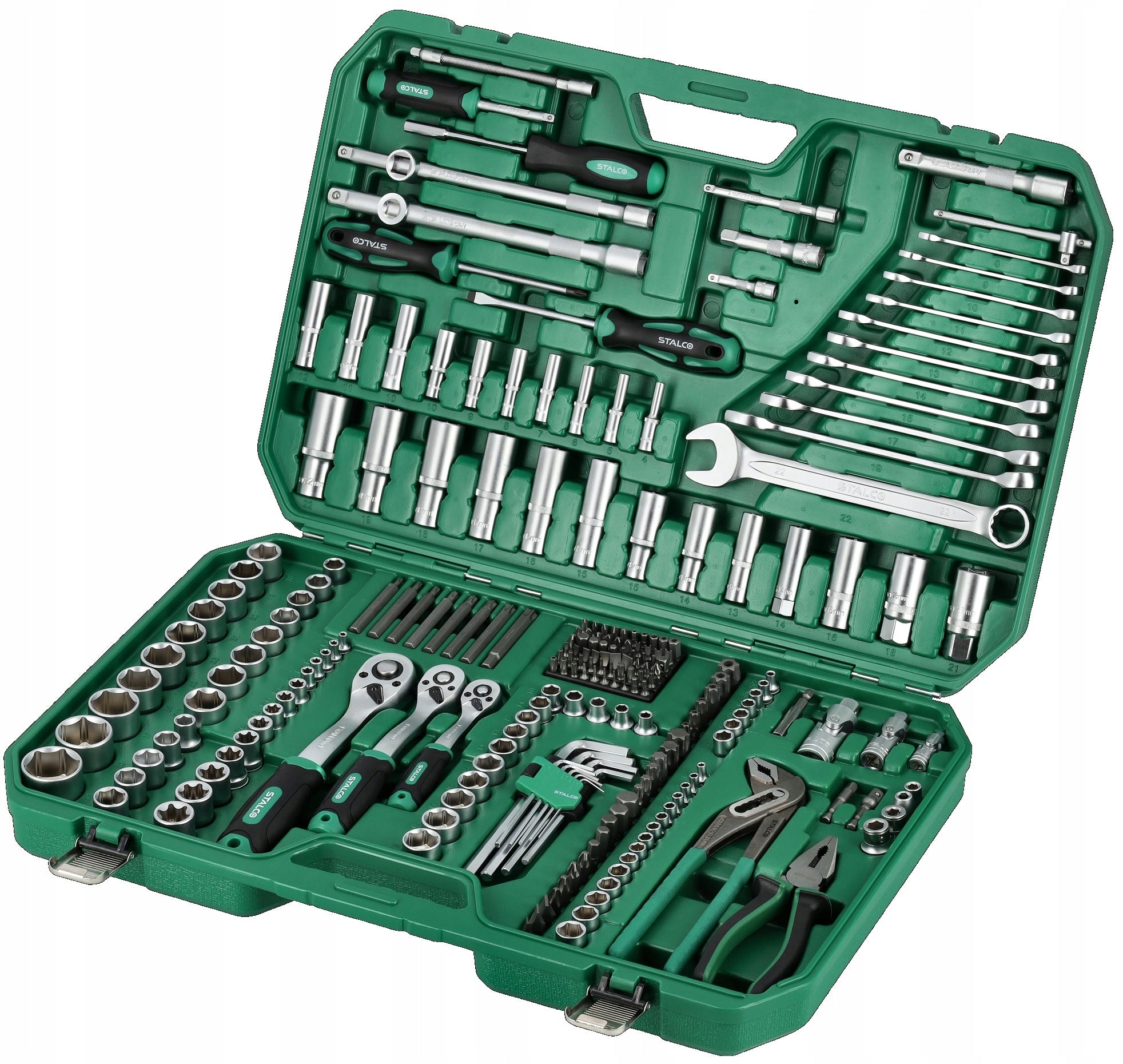 SET OF SOCKET WRENCHES AND TOOLS 1/4'' 3/8'' 1/2'' 237 el. S011100237 Manufacturer code S011100237