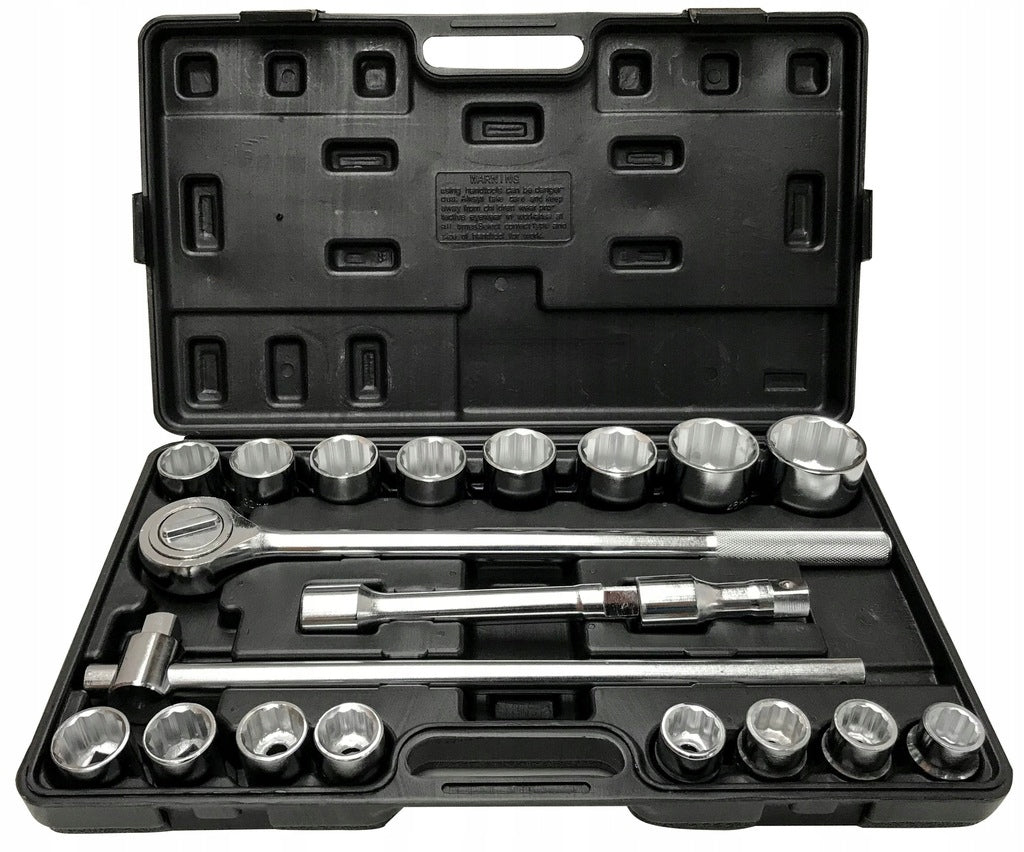 SET OF SOCKET WRENCHES LARGE 3/4 INCH SOCKET WRENCHES 21 EL LARGE TIR CRV Brand Verke