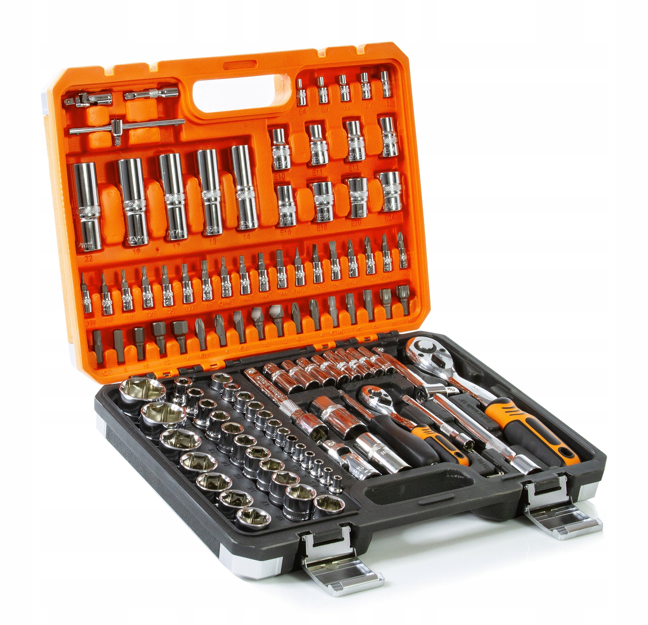 SET OF SOCKET WRENCHES TOOL WRENCHES CAPS 108 for workshop gift Brand BJC
