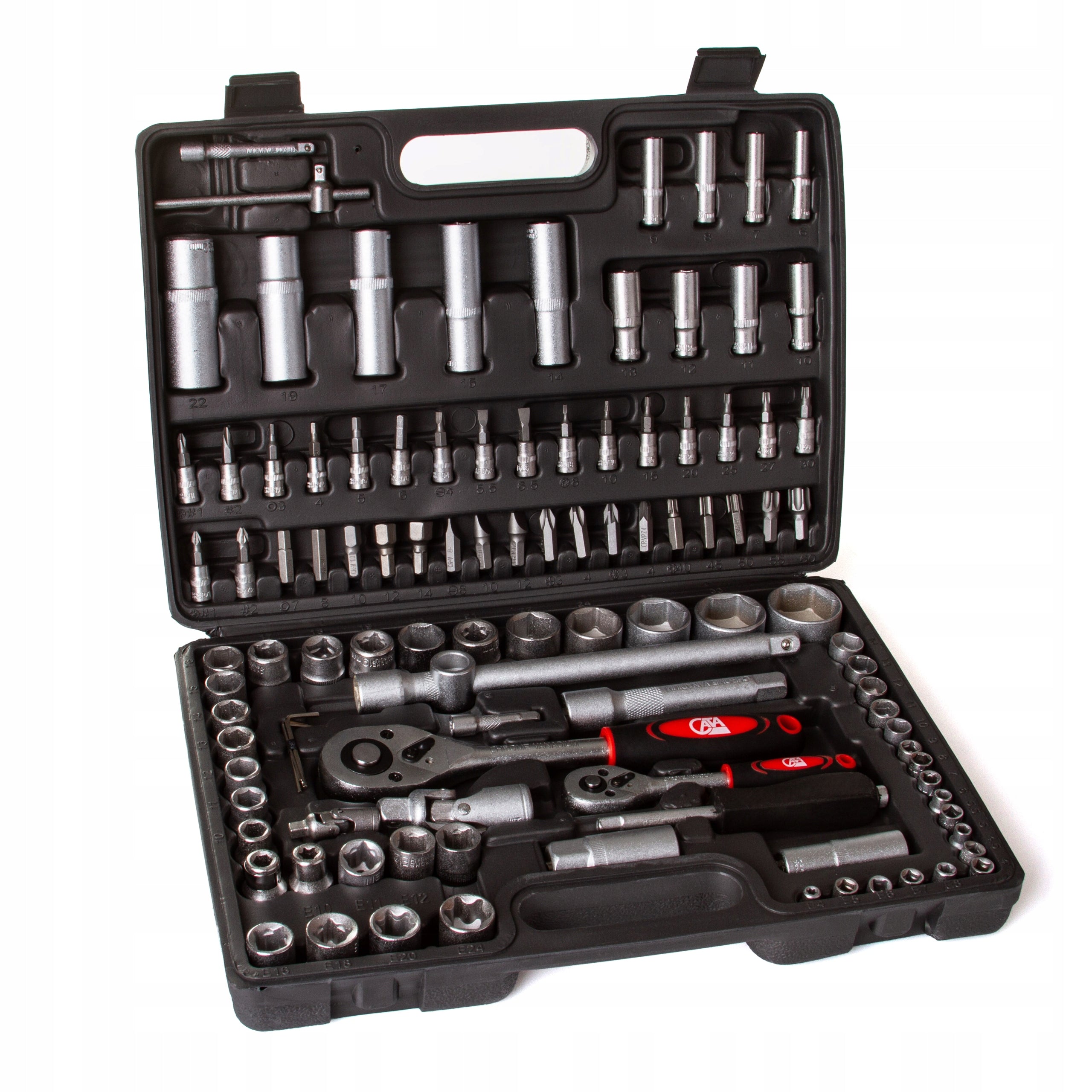 SET OF SOCKET WRENCHES TOOLS SOCKET WRENCHES 108 EL. SUITCASE TORX BITS Brand Cata