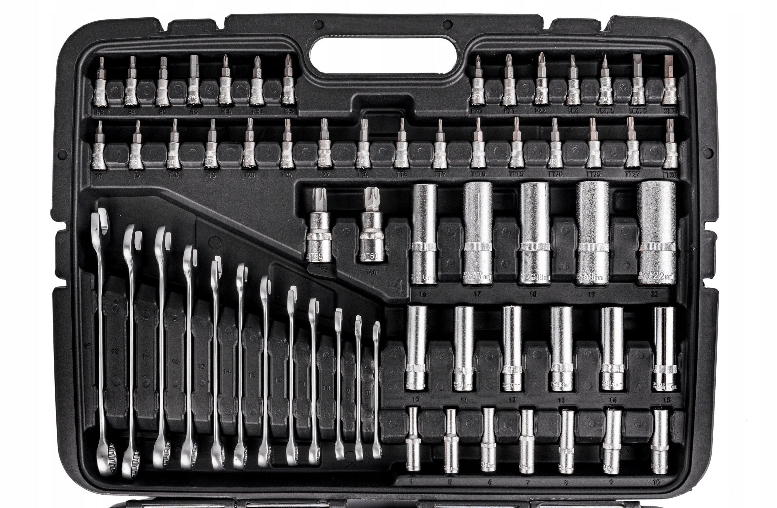 SET OF SOCKET WRENCHES TORX SOCKETS FLAT EYELET 216EL Number of items in the set 216