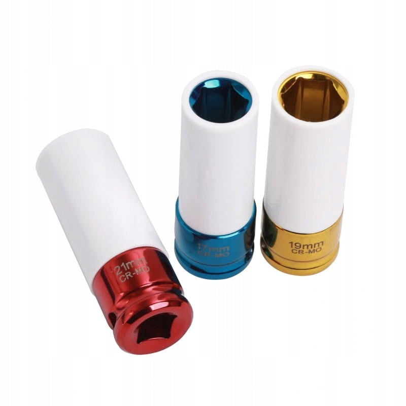 SET OF SOCKETS FOR ALLOY WHEELS 3 PCS, 17-19-21 MM