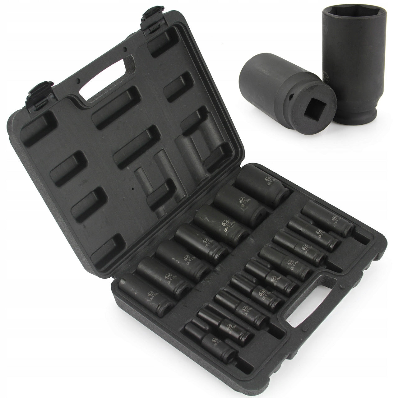 SET OF SOCKETS LONG IMPACT SOCKET WRENCHES 1/2 10-32MM 16EL