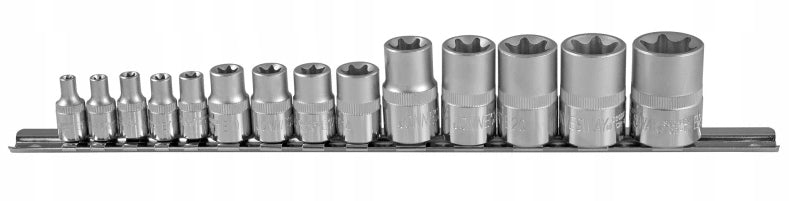SET OF SOCKETS SOCKET WRENCHES TORX 14pcs 1/4-1/2' EAN (GTIN) 4719152104141