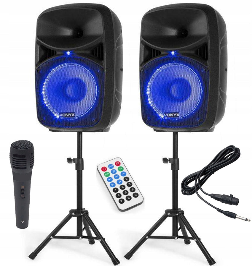 SET OF SOUND SYSTEMS ACTIVE SPEAKERS 600W BLUETOOTH