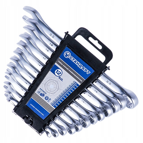 SET OF SPANNER WRENCHES 6,8,10,12-19,22 MM 12 PCS STANDARD NKK12STE