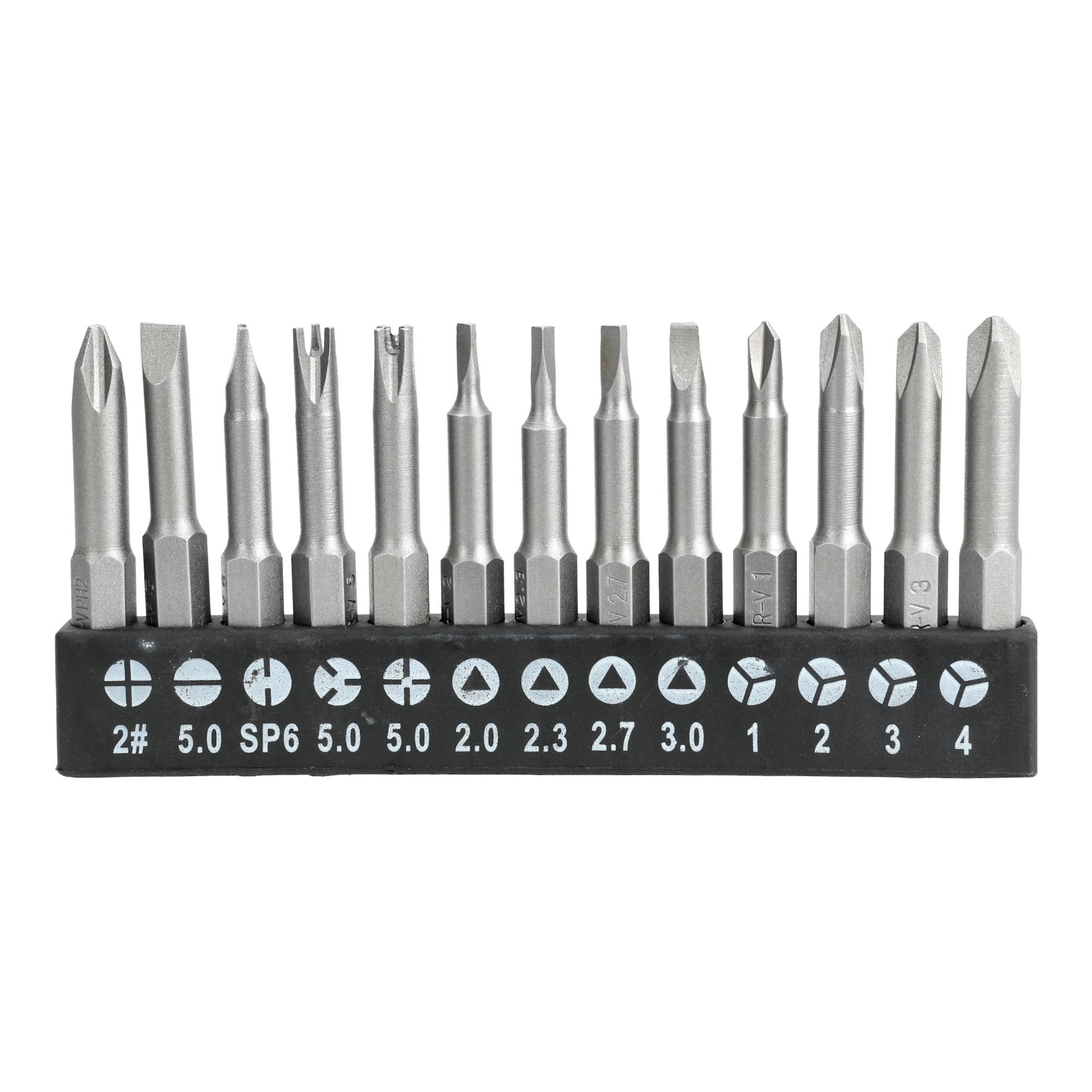 SET OF SPECIAL TIPS Waart Bits 1/4 50 mm CR V 13 pieces for Screws Manufacturer code W29A971