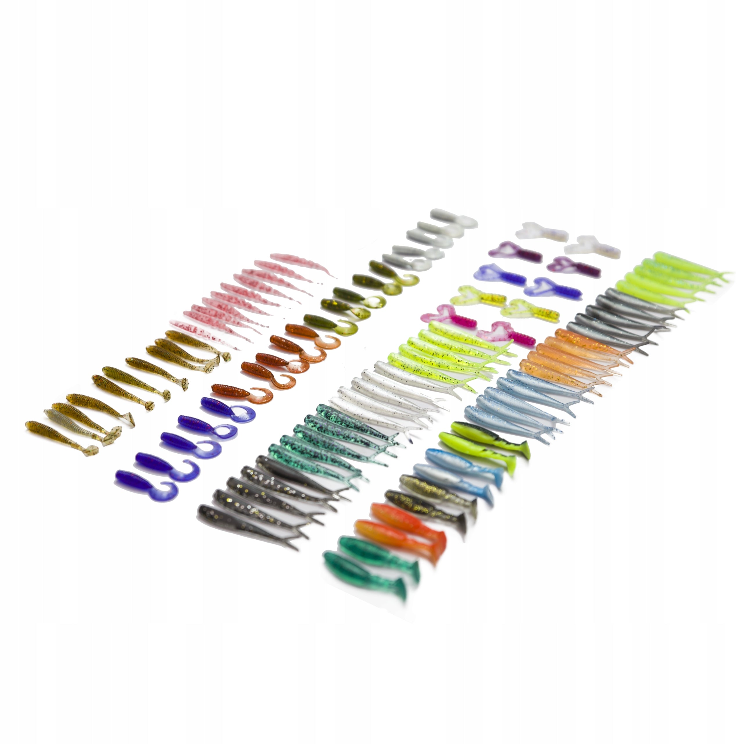 SET OF SPINNING LURES 125 el. rich colors + heads, stalks 01 Packaging status original