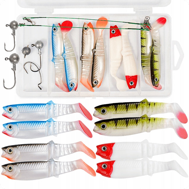 SET OF SPINNING LURES 8CM SAHIDO KILLER STRIKE NATURAL SET 13 PCS