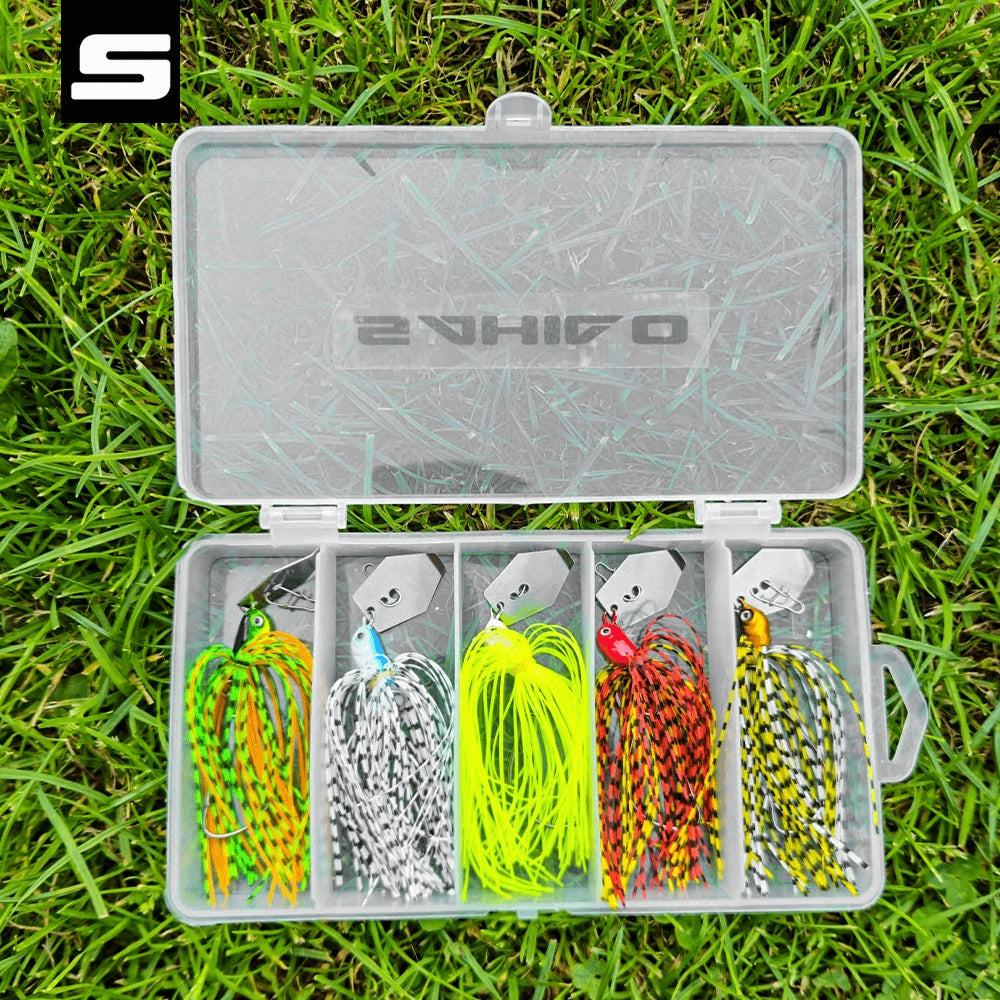 SET OF SPINNING LURES Sahido RANCOR CHATTERBAIT SET 10G PIKE Number of pieces 5 pcs