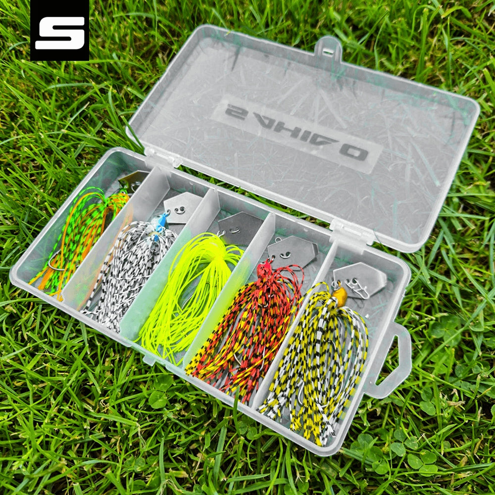 SET OF SPINNING LURES Sahido RANCOR CHATTERBAIT SET 10G PIKE Packaging status original