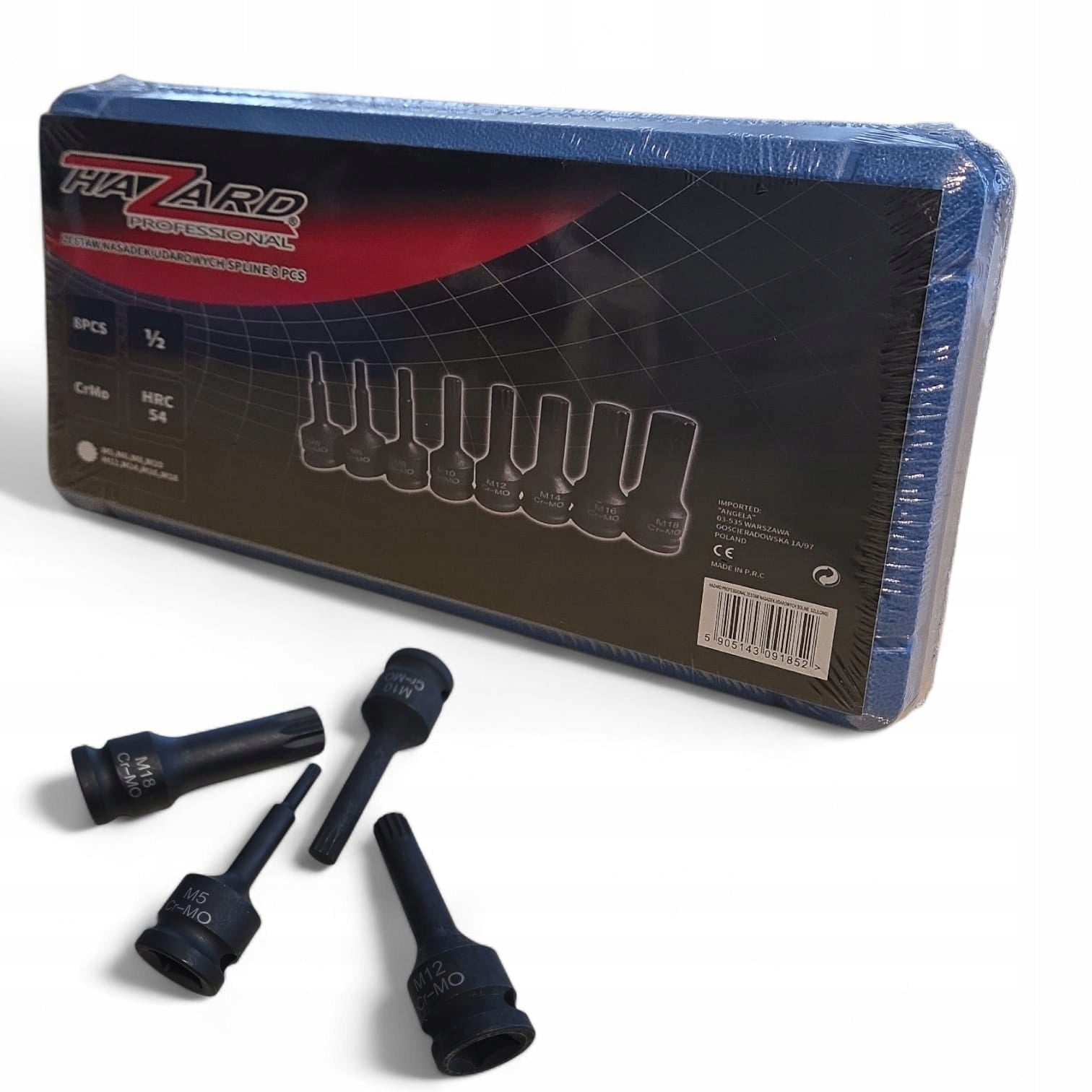 SET OF SPLINE IMPACT WRENCHES Brand Hazard