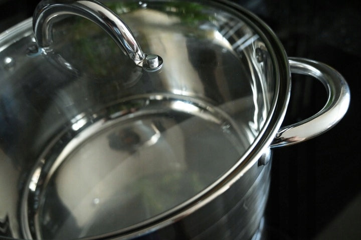 SET OF STAINLESS STEEL INDUCTION GAS POTS SET OF 12 ELE ZILNER Color silver