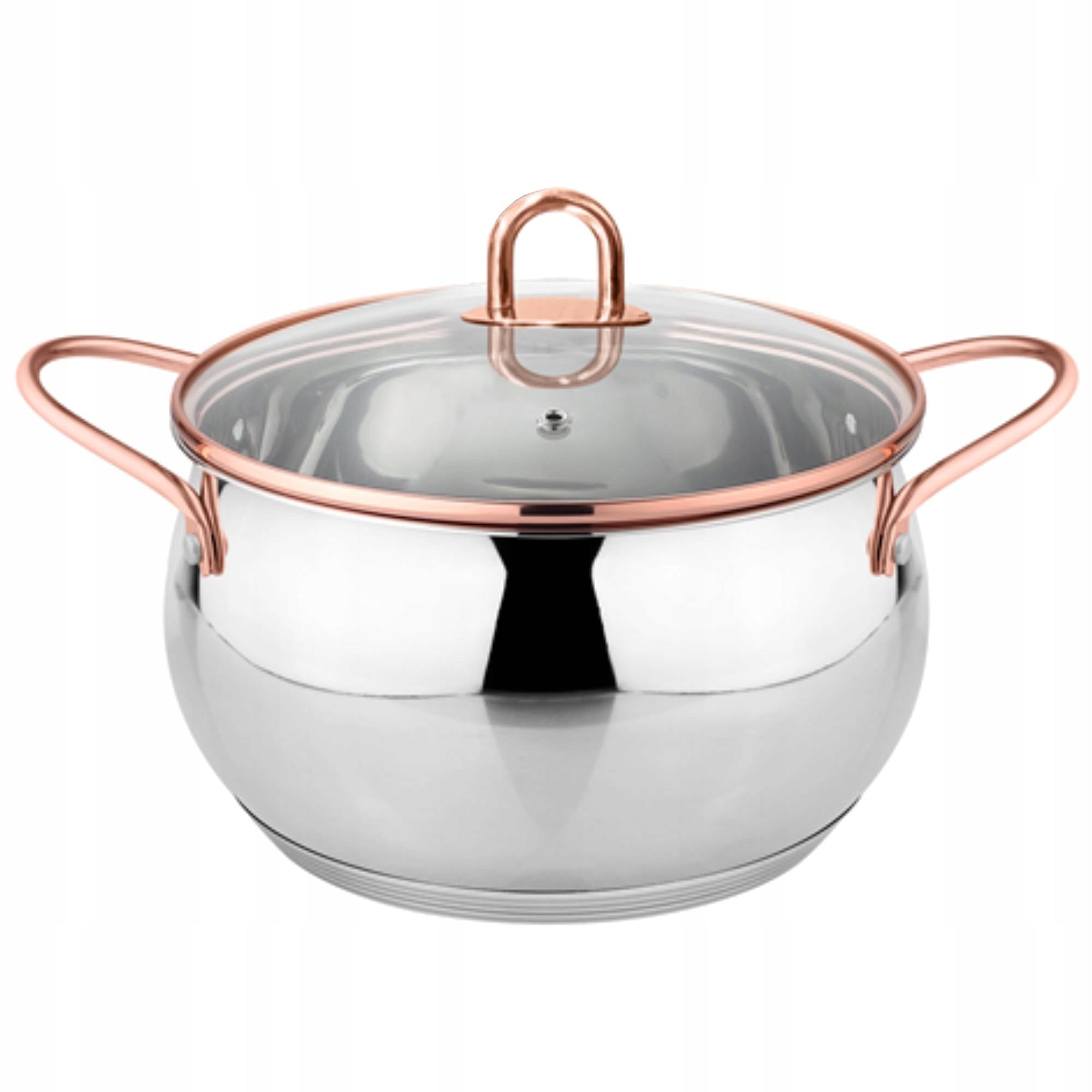 SET OF STAINLESS STEEL POTS 6EL. INDUCTION GAS pots lid EAN (GTIN) 5905155009579