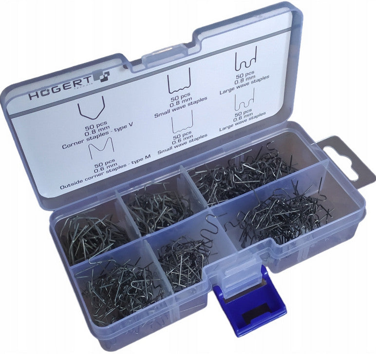 SET OF STAPLES FOR PLASTIC WELDING MACHINE 300 PCS HOGERT HT2C082 Brand GTV