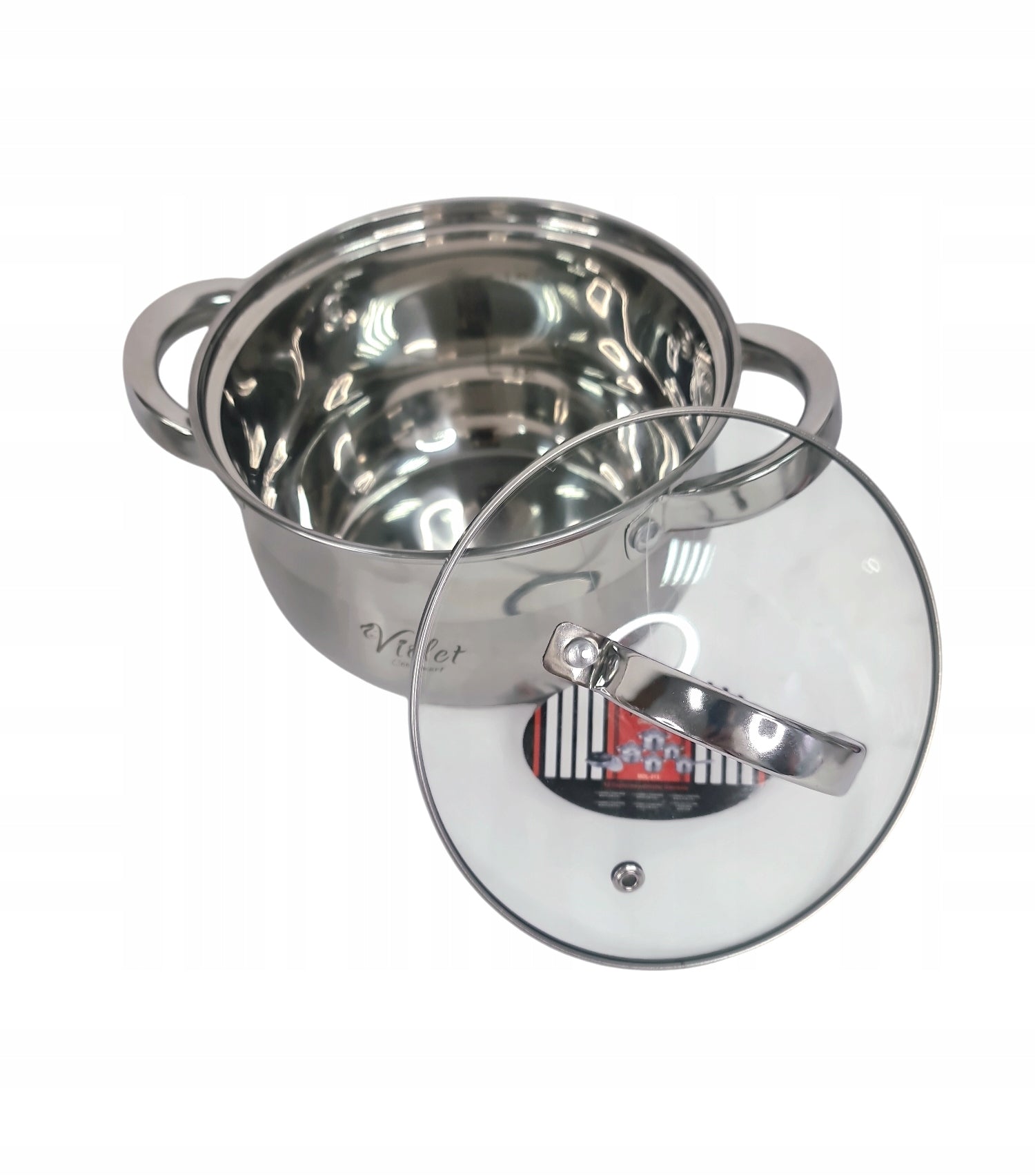 SET OF STEEL POTS Ø16/18/20/24CM SET OF STAINLESS STEEL INDUCTION Number of items in the set 12