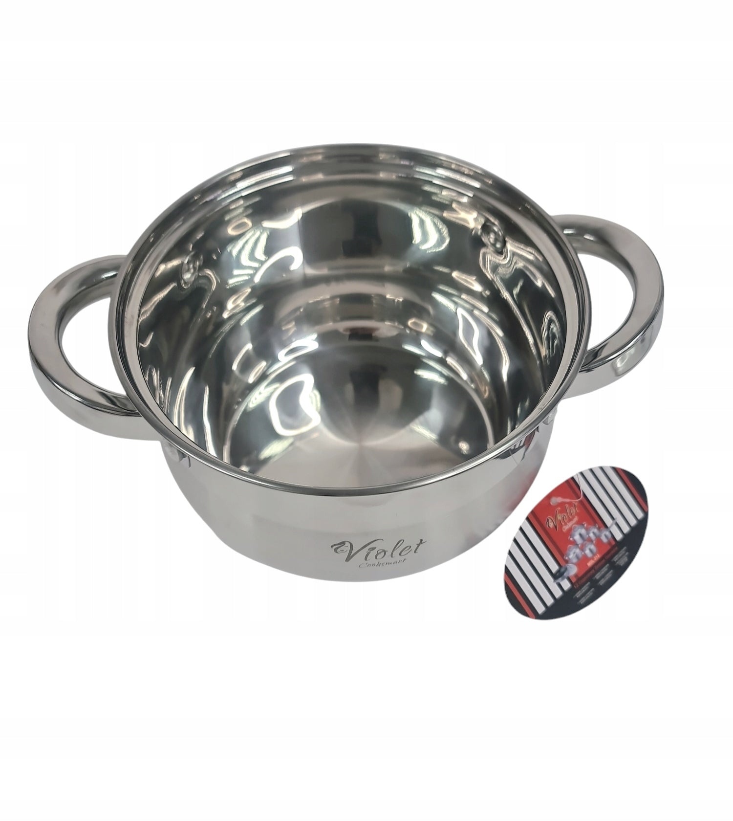 SET OF STEEL POTS Ø16/18/20/24CM SET OF STAINLESS STEEL INDUCTION Product weight with unit packaging 0.15 kg
