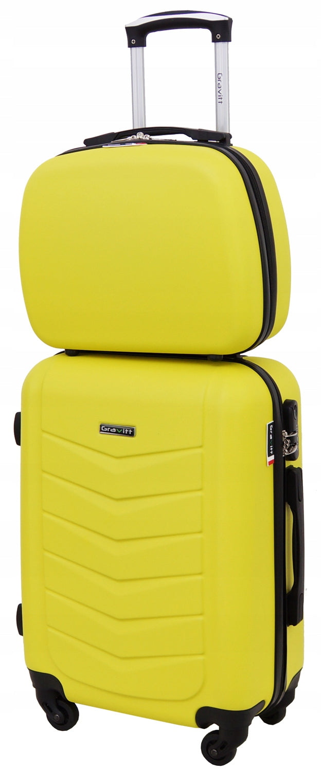 SET OF SUITCASES 2in1 TRAVEL SUITCASE ON WHEELS + CHEST GRAVITT 602 Depth (shorter edge) 23 cm