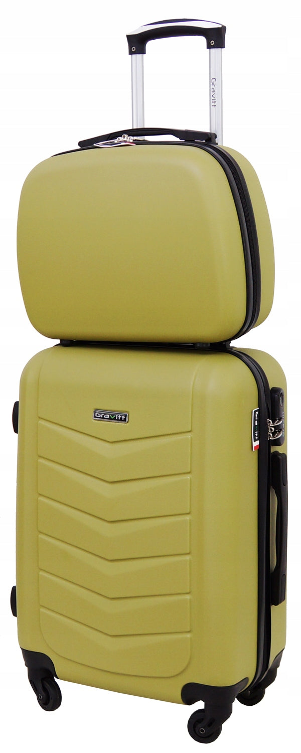 SET OF SUITCASES 2in1 TRAVEL SUITCASE ON WHEELS + CHEST GRAVITT 602 Width (longer edge) 37 cm