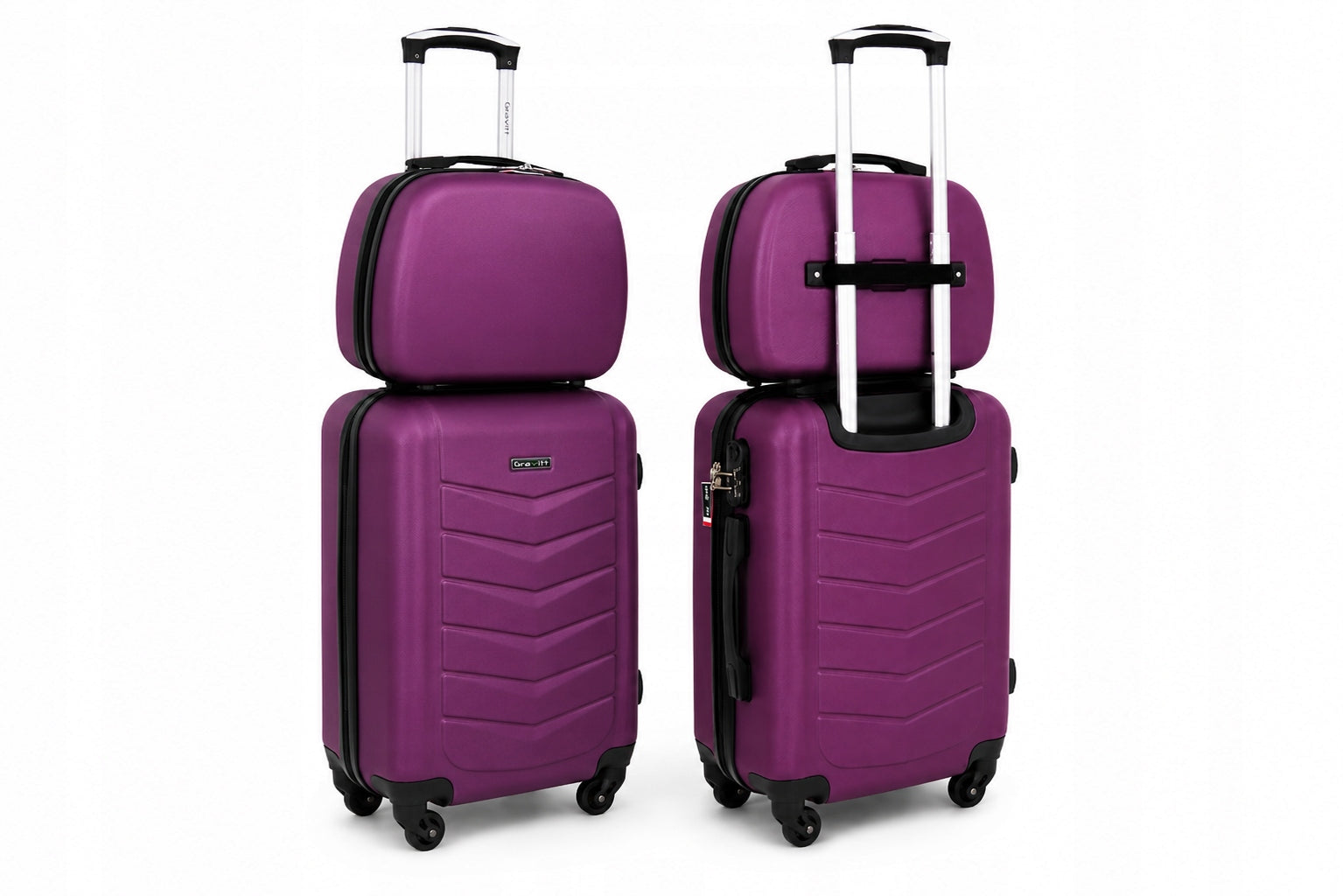 SET OF SUITCASES 2in1 TRAVEL SUITCASE ON WHEELS + CHEST GRAVITT 602