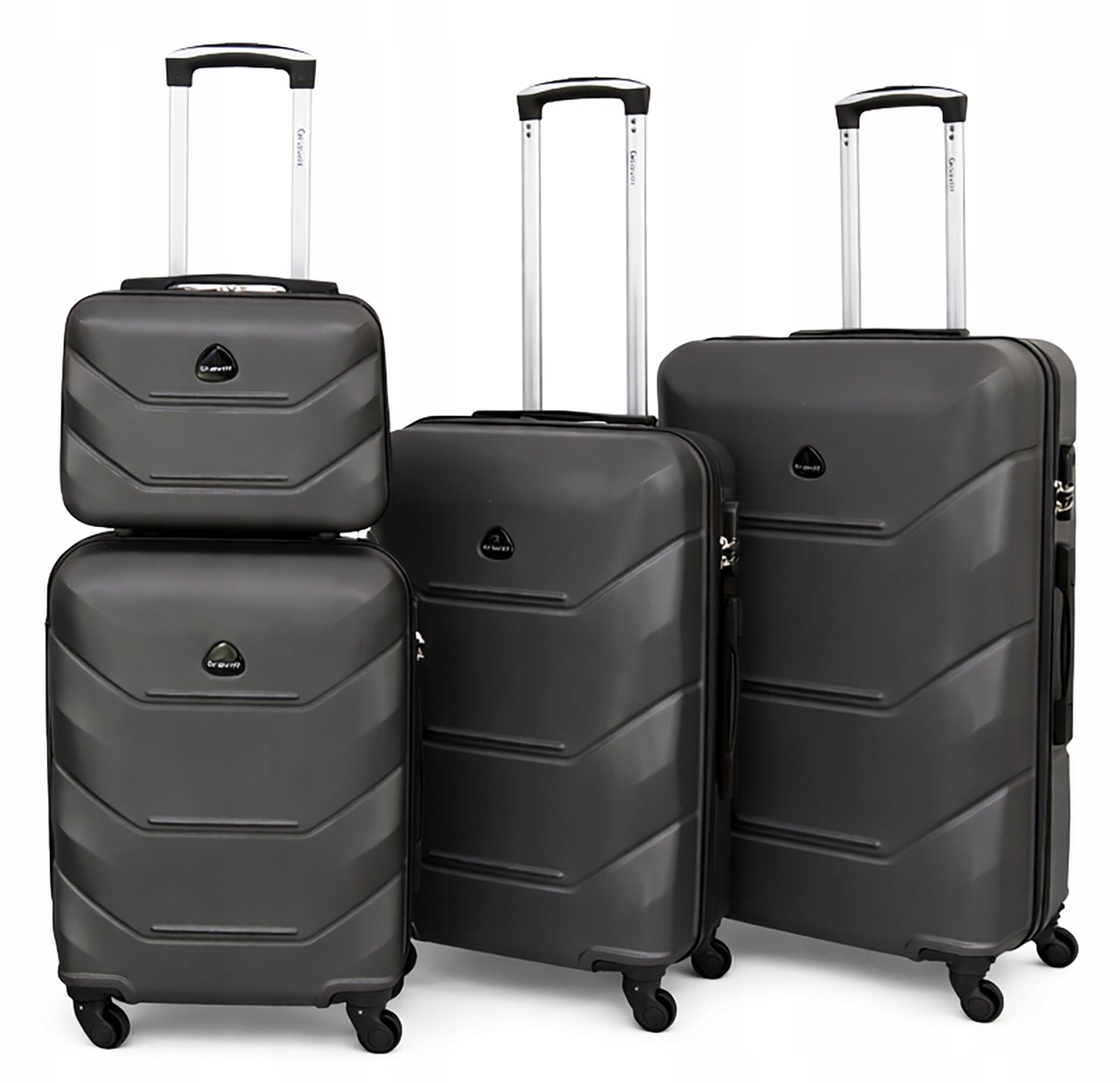SET OF SUITCASES 4in1 TRAVEL SUITCASE ON WHEELS GRAVITT 955 Brand Gravitt