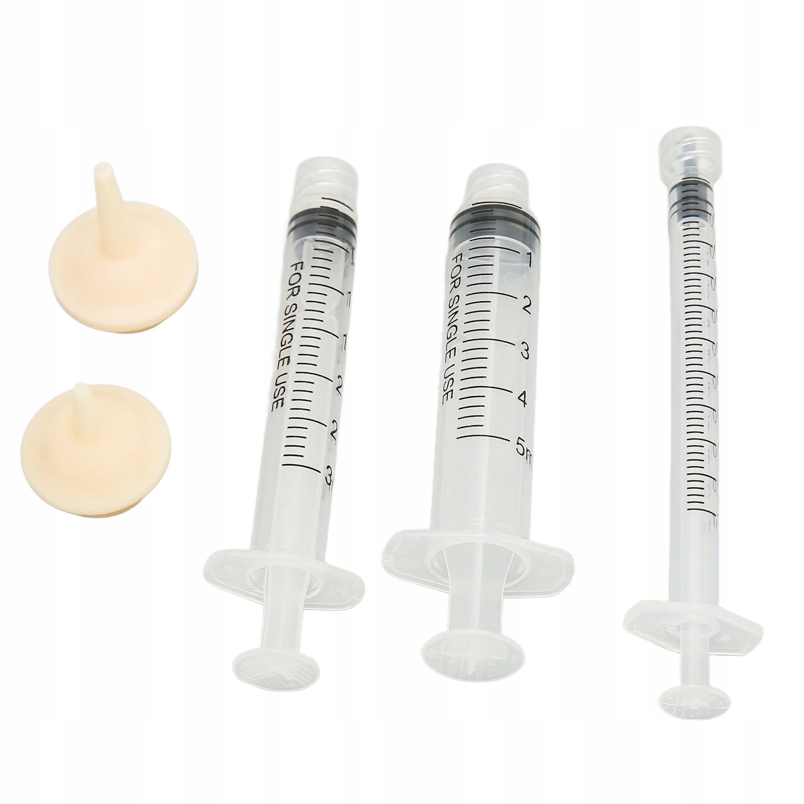 SET OF SYRINGES FOR FEEDING KITTENS PUPPIES SYRINGES 5ML WITH PACIFIERS Brand no brand