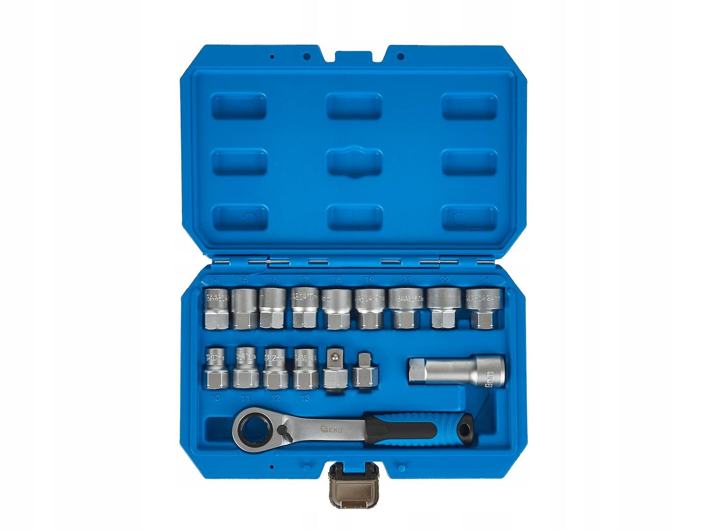 SET OF THROUGH SOCKETS SPLINE 10-24MM 17EL. CRV GEKO G13552 Manufacturer code G13552