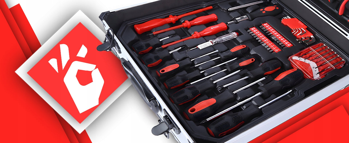 SET OF TOOLS AND KEYS TOOL CASE KEYS 419 ELEMENTS LARGE XXL Manufacturer code Walizka na narzędzia O216