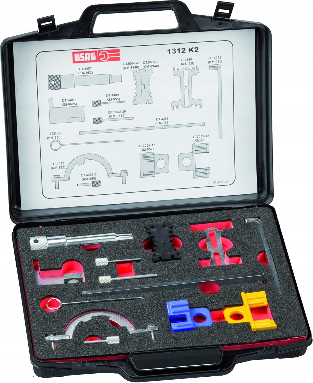 SET OF TOOLS FOR SETTING THE ENGINE OPEL 1.0-2.0 TURBO