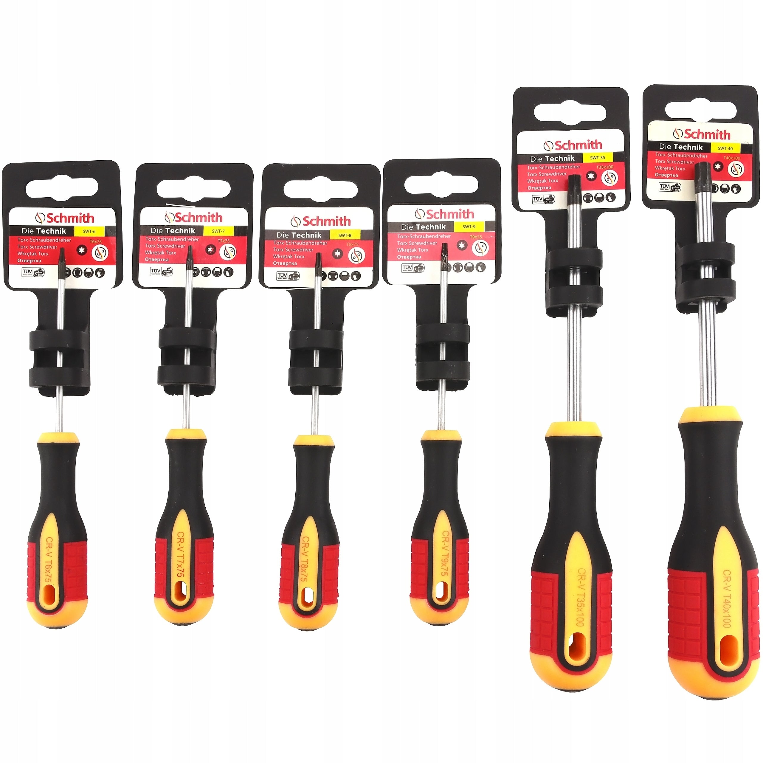 SET OF TORX PRECISION SCREWDRIVERS MAGNETIC SCREWDRIVERS SCHMITH - 6PCS