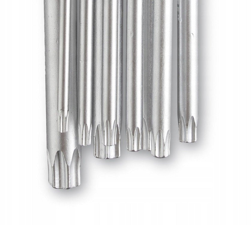 SET OF TORX WRENCHES 9 pcs T10–T50 steel Hogert HT1W814 Packaging status original
