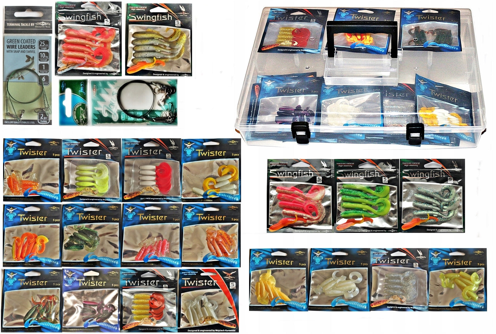 SET OF TWISTERS - MIKADO 5 + BOX 40cm. x 28cm. + FREEBIE.