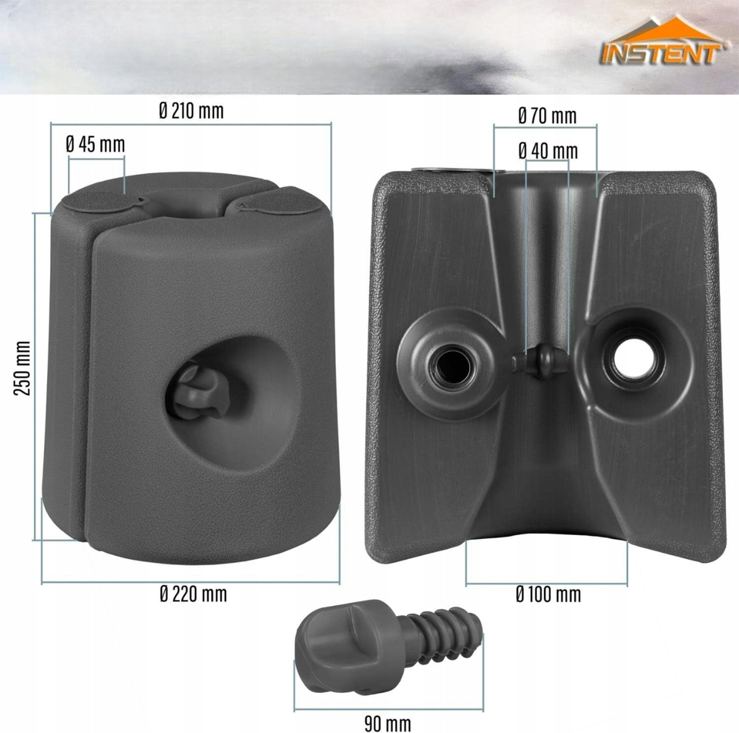 SET OF WEIGHTS BALLAST WEIGHTS PAVILION Manufacturer Instent