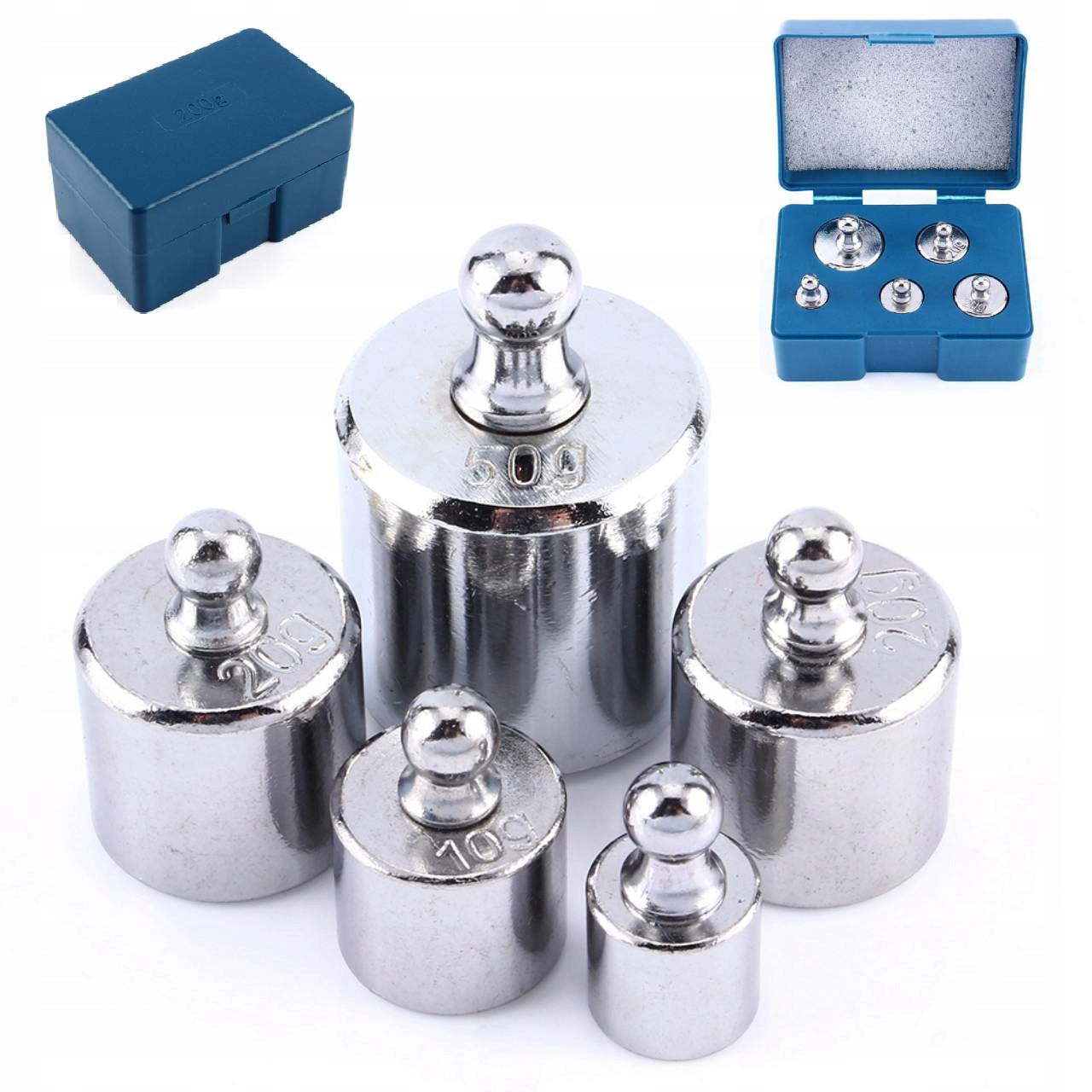 SET OF WEIGHTS FOR CALIBRATION 5G-100G, 6PCS