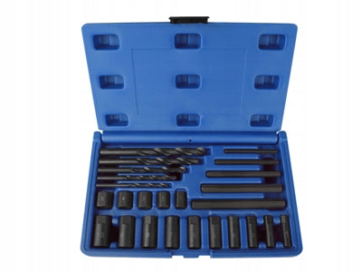 SET OF WRENCH DRILLS FOR DAMAGED SCREWS KING TONY