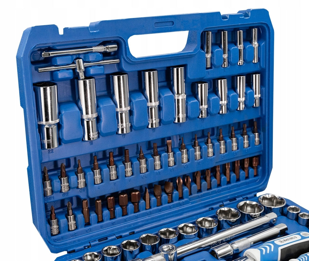SET OF WRENCH TOOLS LARGE Tool box Tools BAUHUS 108 Strong Number of items in the set 108