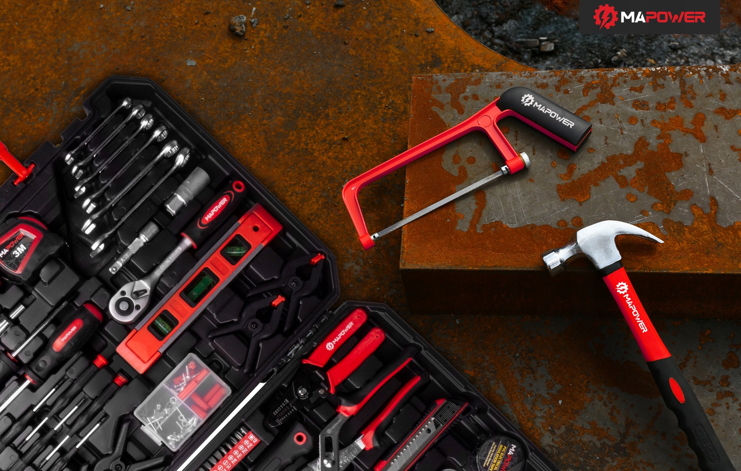 SET OF WRENCH TOOLS TOOL CASE CRV CAPS BITS 168 ELE MAPOWER Manufacturer code MPTS168