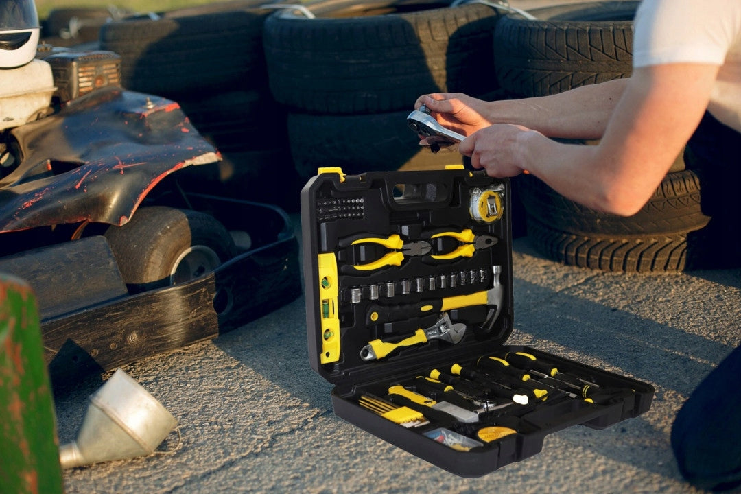 SET OF WRENCH TOOLS TOOL CASE SOCKETS BITS SCREWDRIVERS IMB 98 ELE Manufacturer code 06524