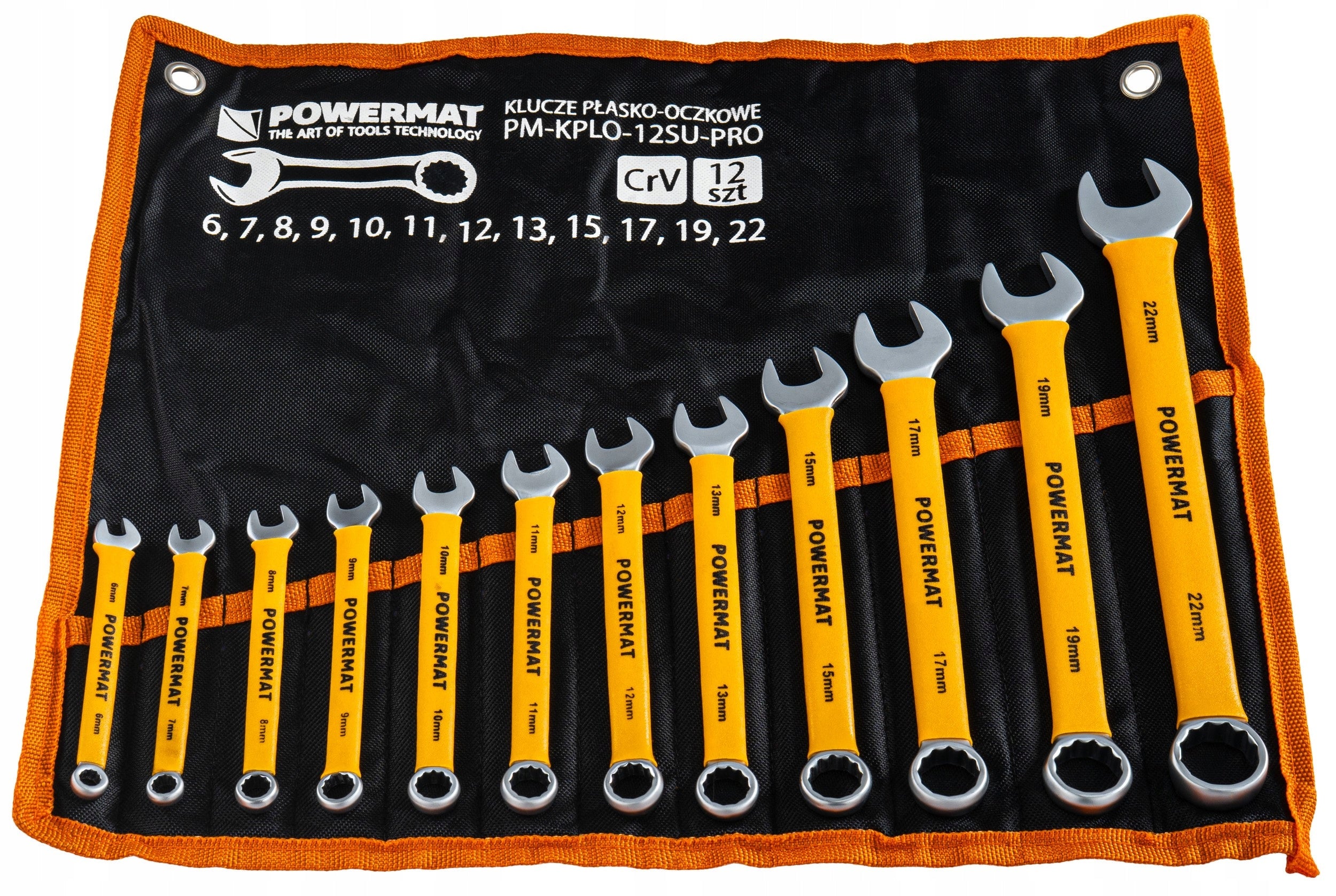 SET OF WRENCHES 12 ELEMENTS 6-22MM CrV IN CASE FOR GARAGE Key type combination