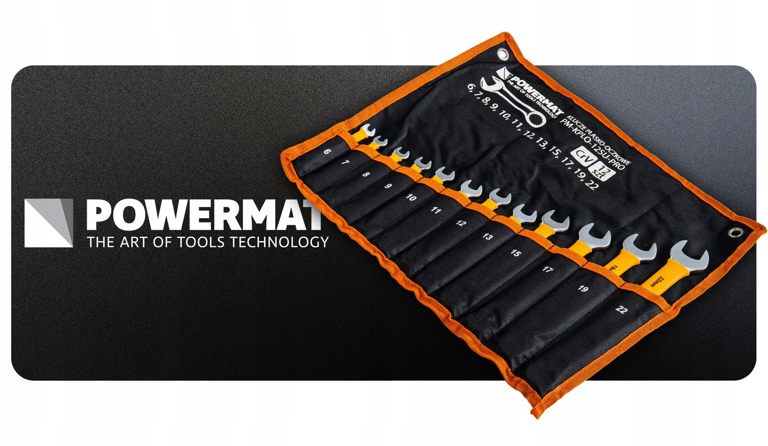SET OF WRENCHES 12 ELEMENTS 6-22MM CrV IN CASE FOR GARAGE Packaging status original