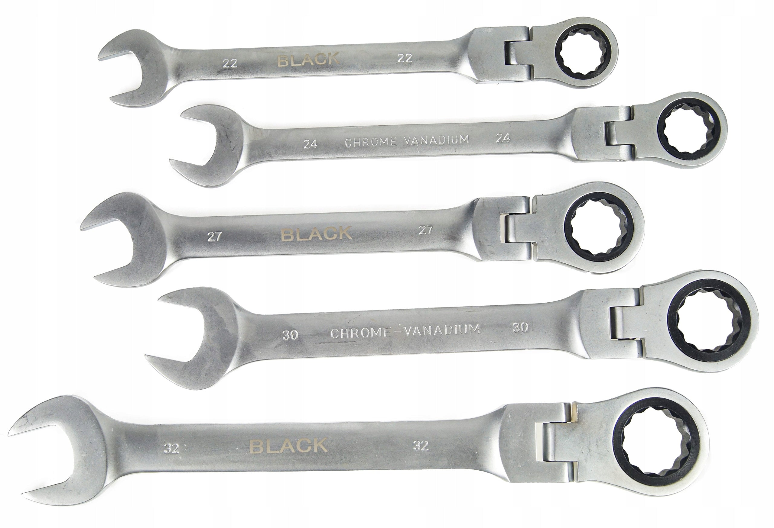 SET OF WRENCHES FLAT EYE RATCHET BROKEN 8-32mm BLACK 13 ELEMENTS EAN (GTIN) 5907724597159