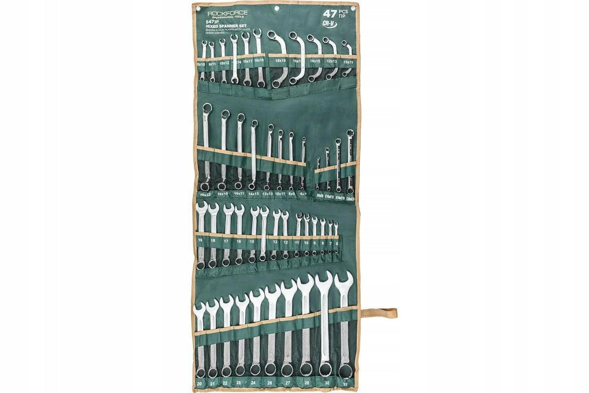 SET OF WRENCHES MIX FLAT EYELET 6-32mm TORX ,TYPE C CRV 47 PCS 63252 Manufacturer code 63252
