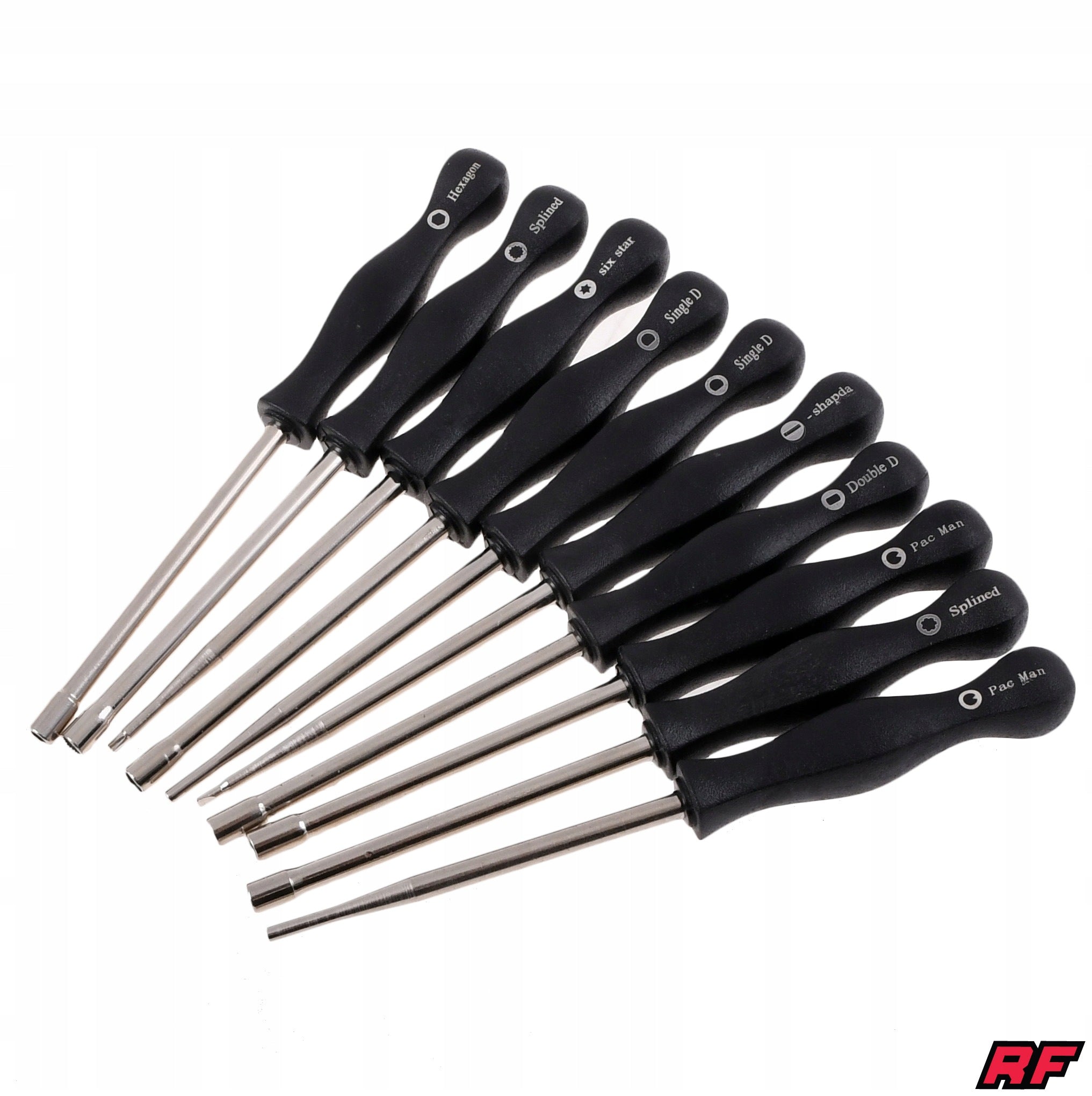 SET OF WRENCHES / SCREWDRIVERS FOR ADJUSTING CARBURETORS 10 PCS RACING FORCE