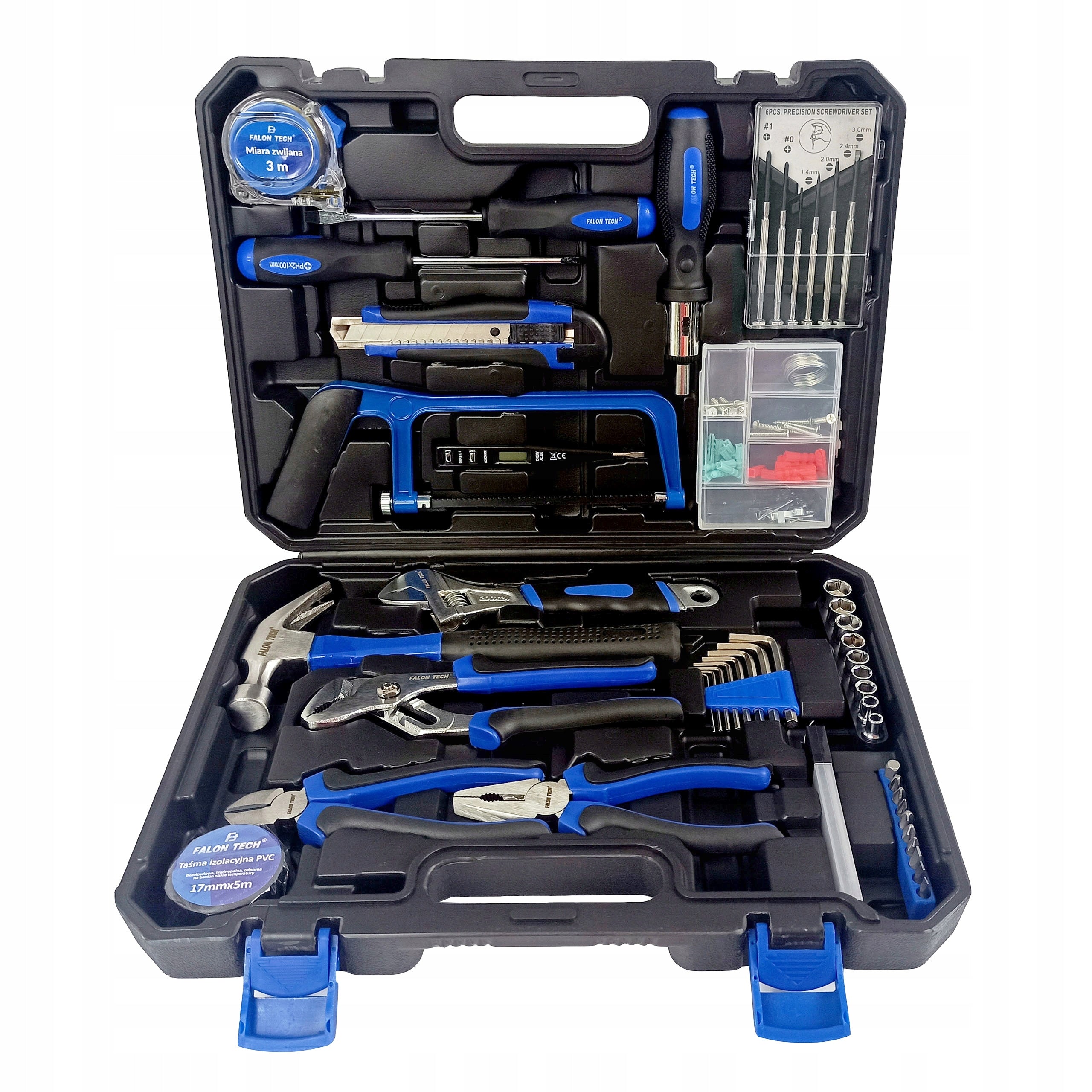 SET OF WRENCHES WORKSHOP TOOLS CAPS TOOL CASE 100 EL Brand Falon-Tech