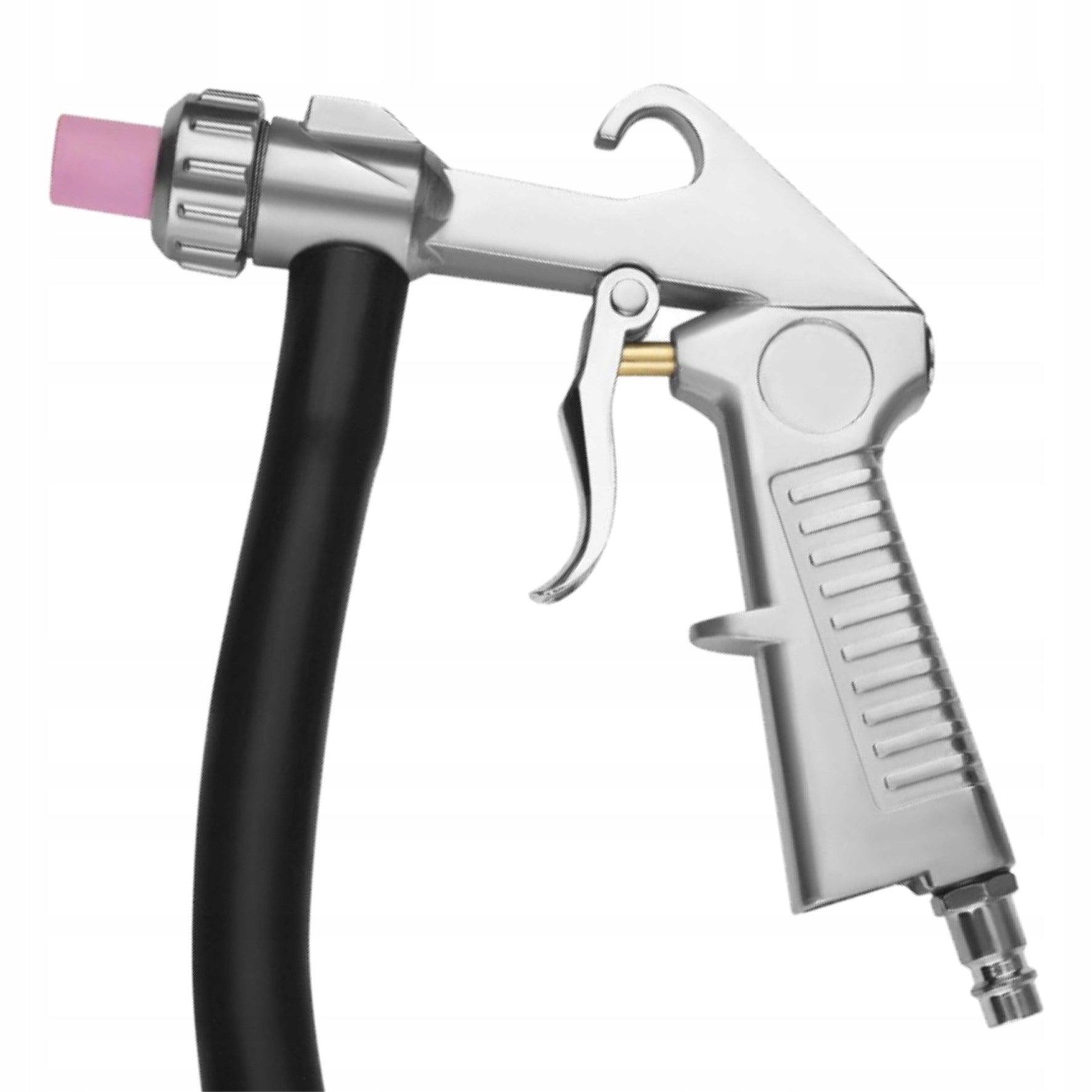 SET PNEUMATIC SIPHON SANDBLASTER BLACK 10L + 4 NOZZLES HOSE GUN Brand Black