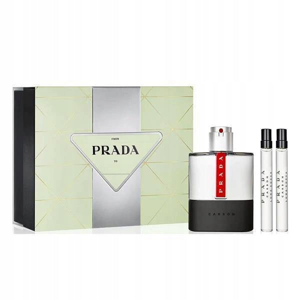 SET PRADA LUNA ROSSA CARBON 100ML EAU DE TOILETTE + 2x10ML MINIATURE EAN (GTIN) 3614274109399